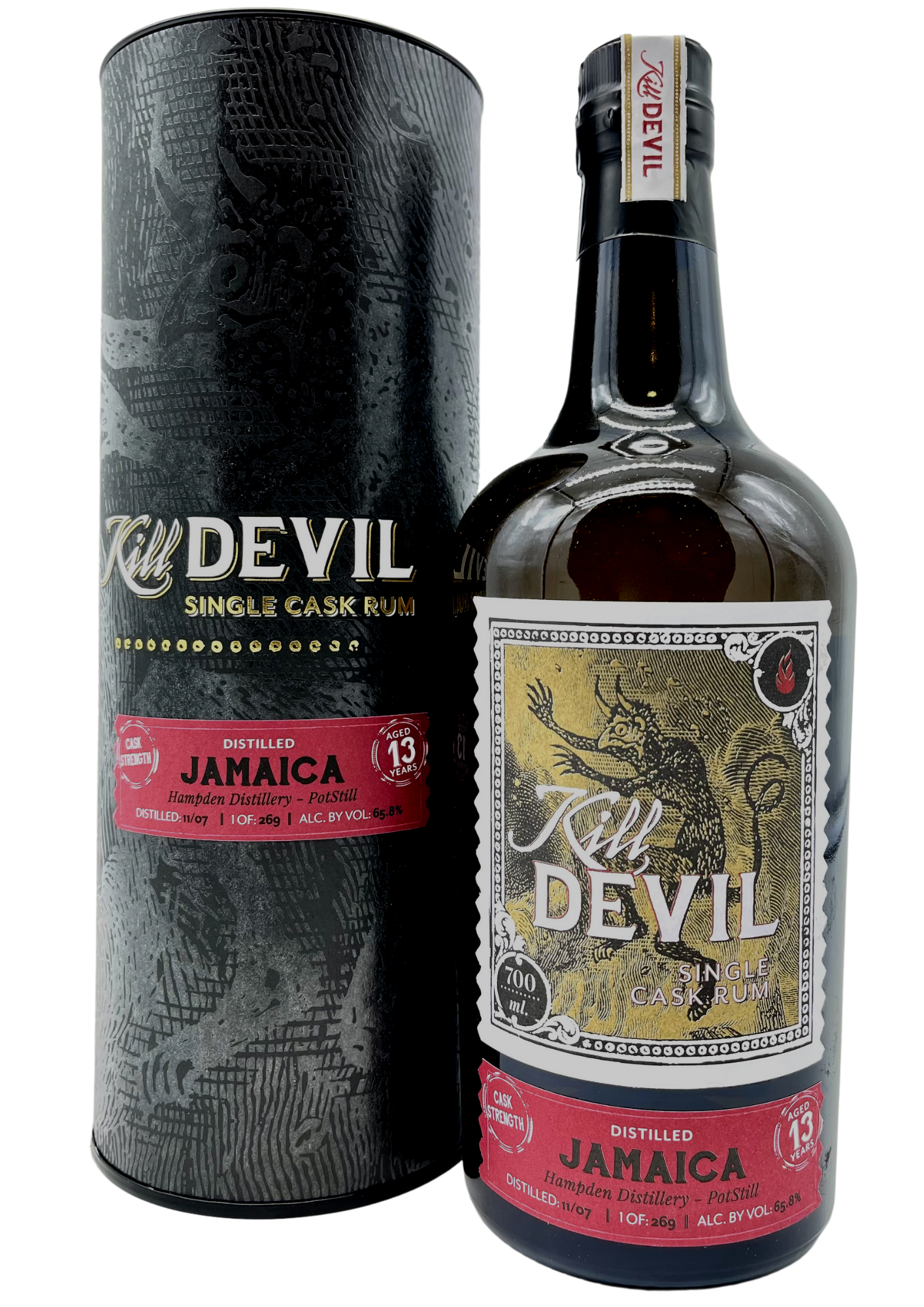 KILL DEVIL Jamaica 13 ans Hampden Distillery 65.8%
